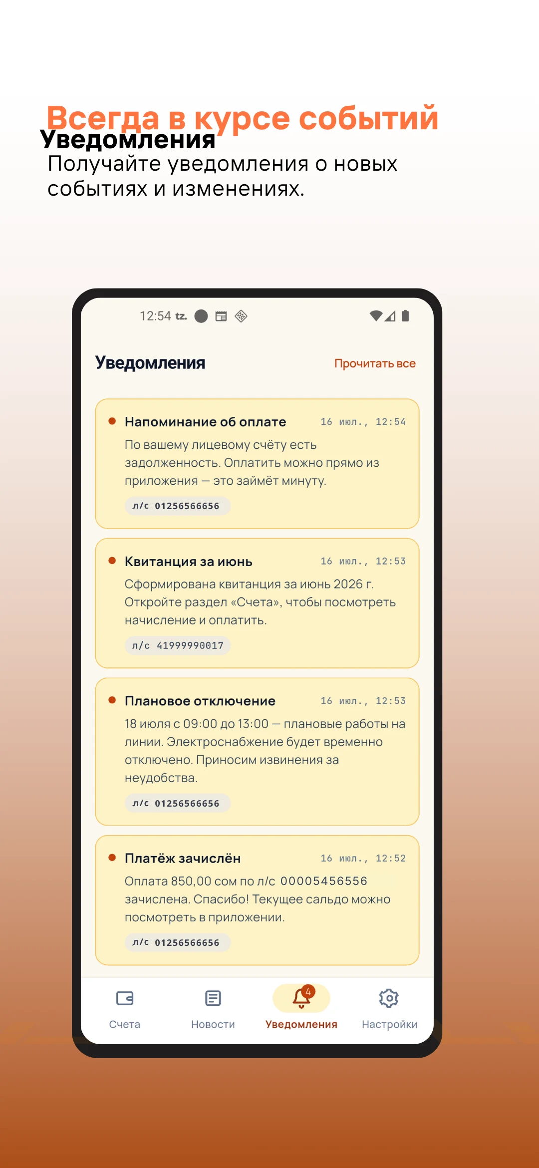 Tizmek Billing — экран 10